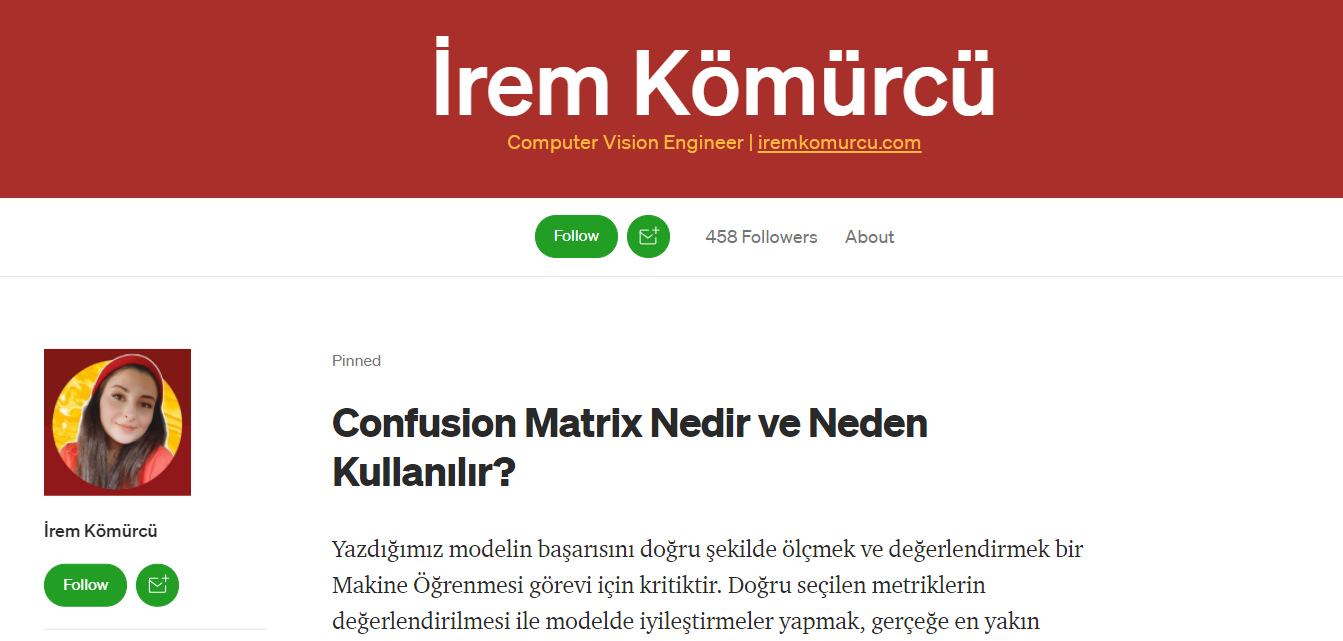 Medium İrem Kömürcü Profile